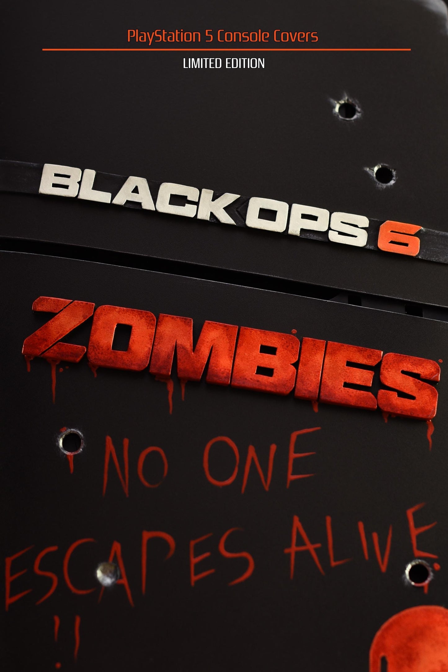 Custom made COD Black Ops 6 style PlayStation 5 Slim Digital console covers