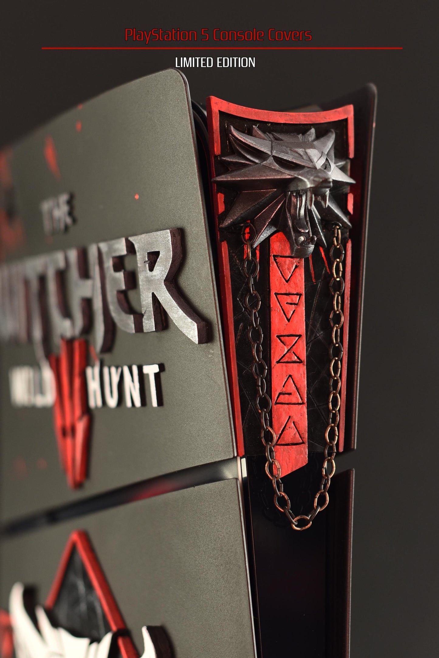 Custom made PS5 SLIM version The Witcher 3 PlayStation 5 console covers