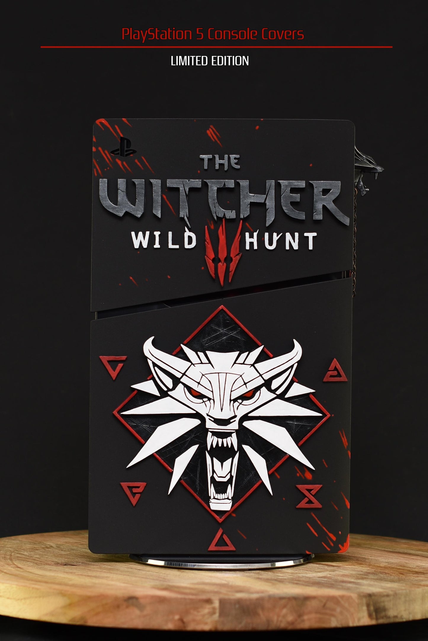 Custom made PS5 SLIM version The Witcher 3 PlayStation 5 console covers