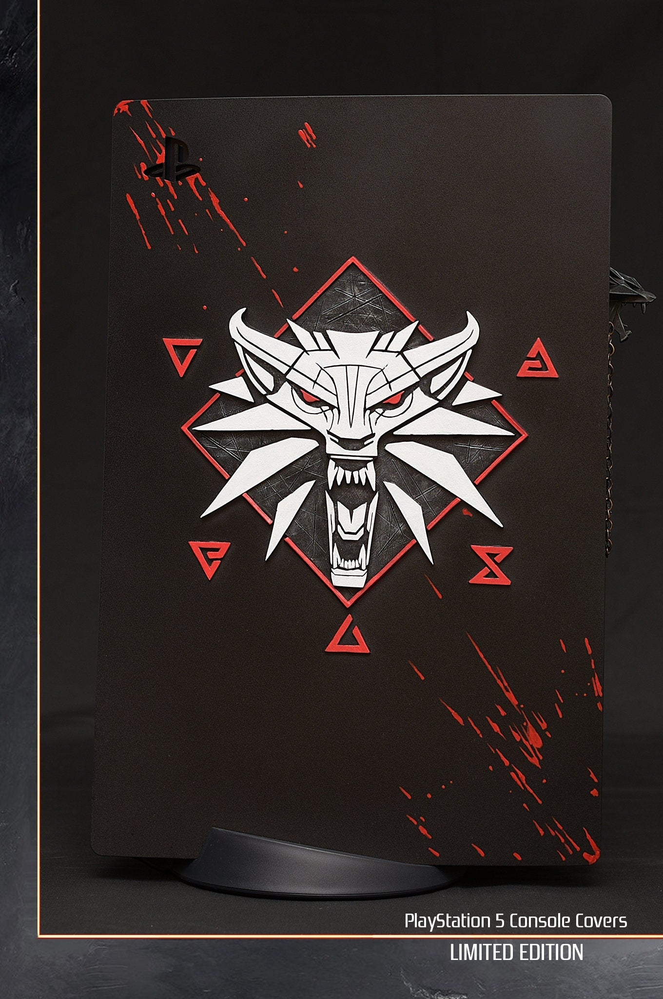 Custom made PS5 Disc version The Witcher 3 PlayStation 5 console covers