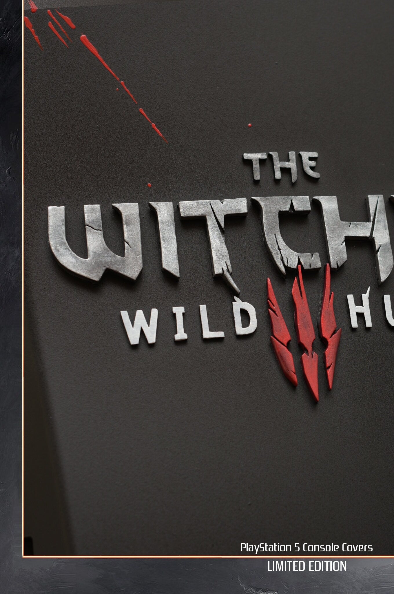 Custom made PS5 Disc version The Witcher 3 PlayStation 5 console covers