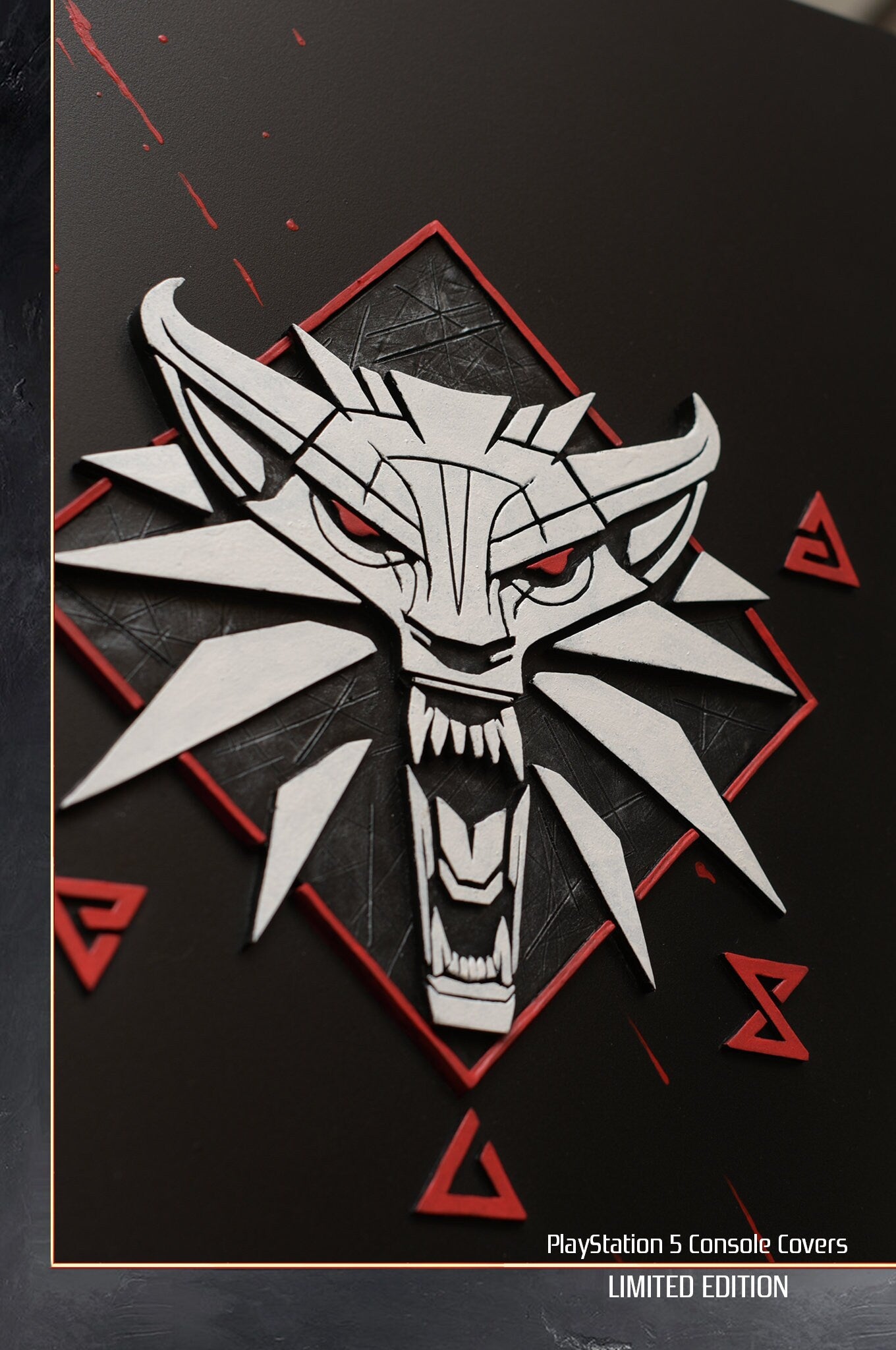 Custom made PS5 Disc version The Witcher 3 PlayStation 5 console covers