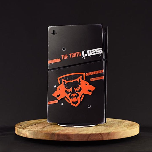 Custom made COD Black Ops 6 style PlayStation 5 Slim Digital console covers