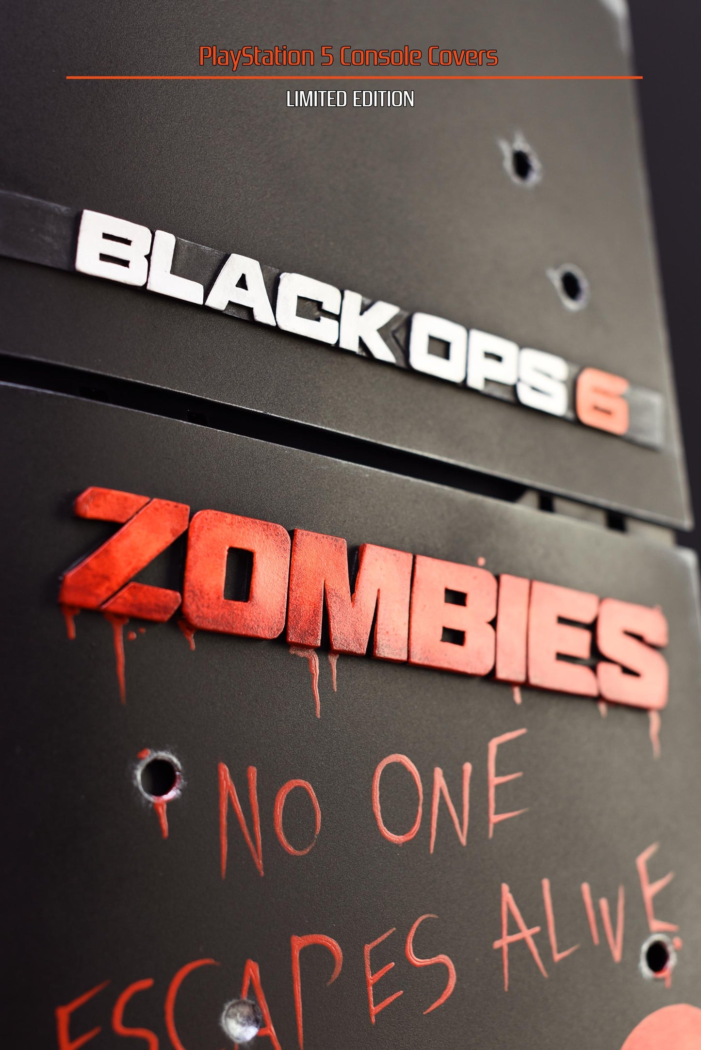 Custom made COD Black Ops 6 style PlayStation 5 Slim Digital console covers