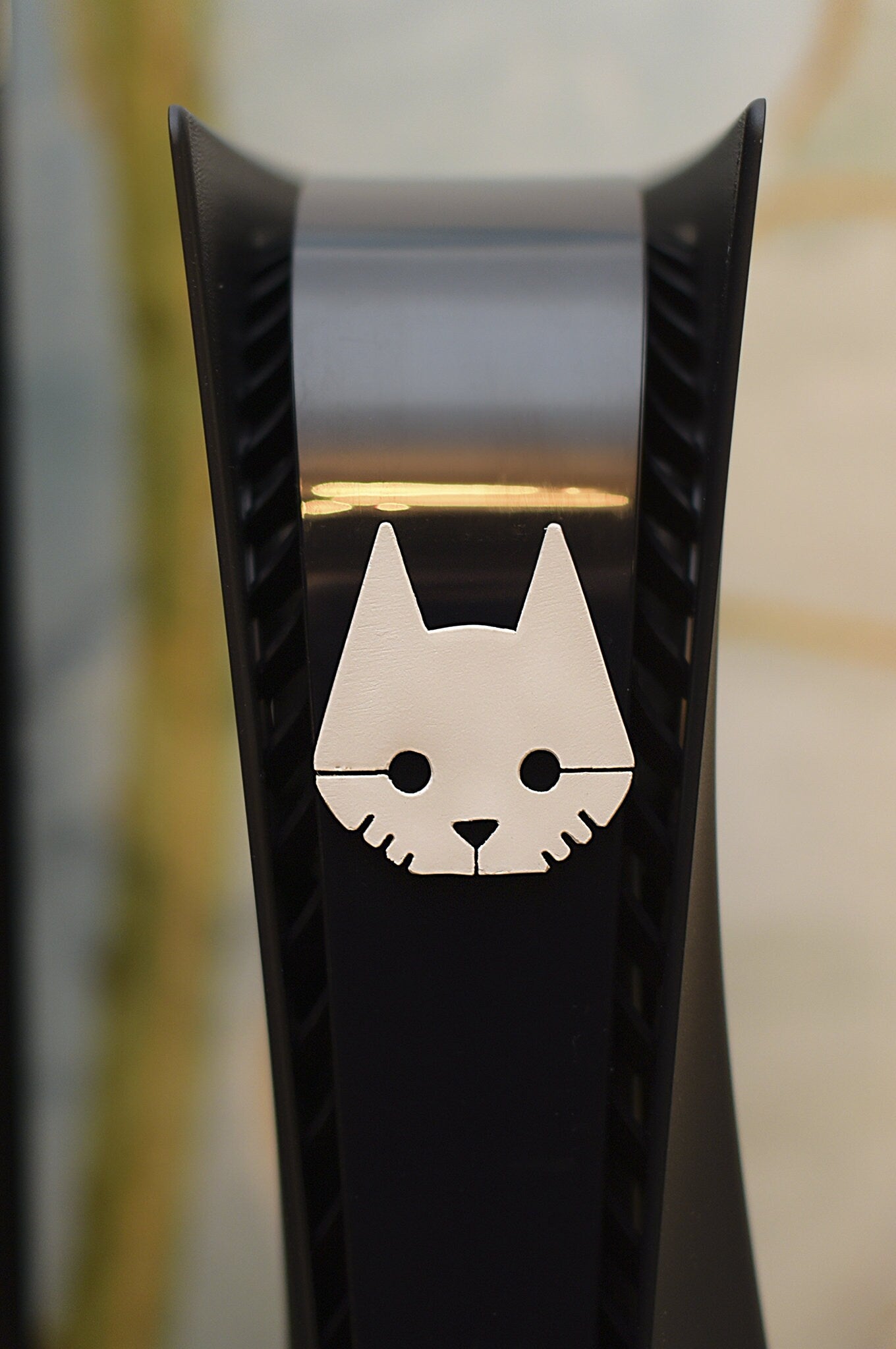 Stray hand made and painted logo badge/magnet.