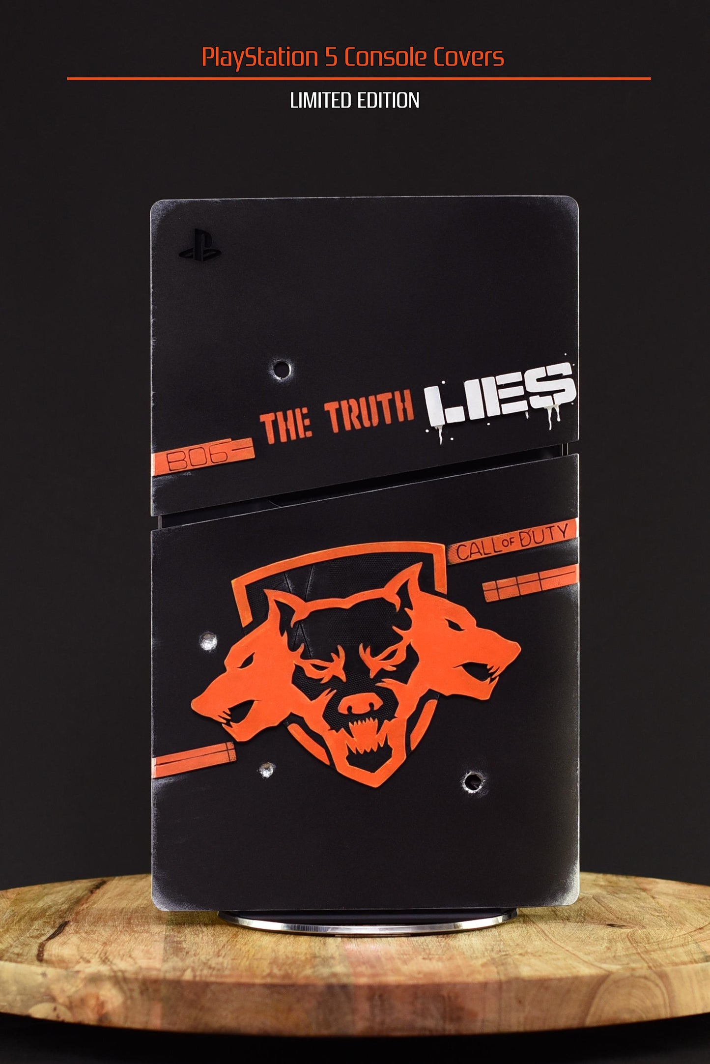 Custom made COD Black Ops 6 style PlayStation 5 Slim Digital console covers