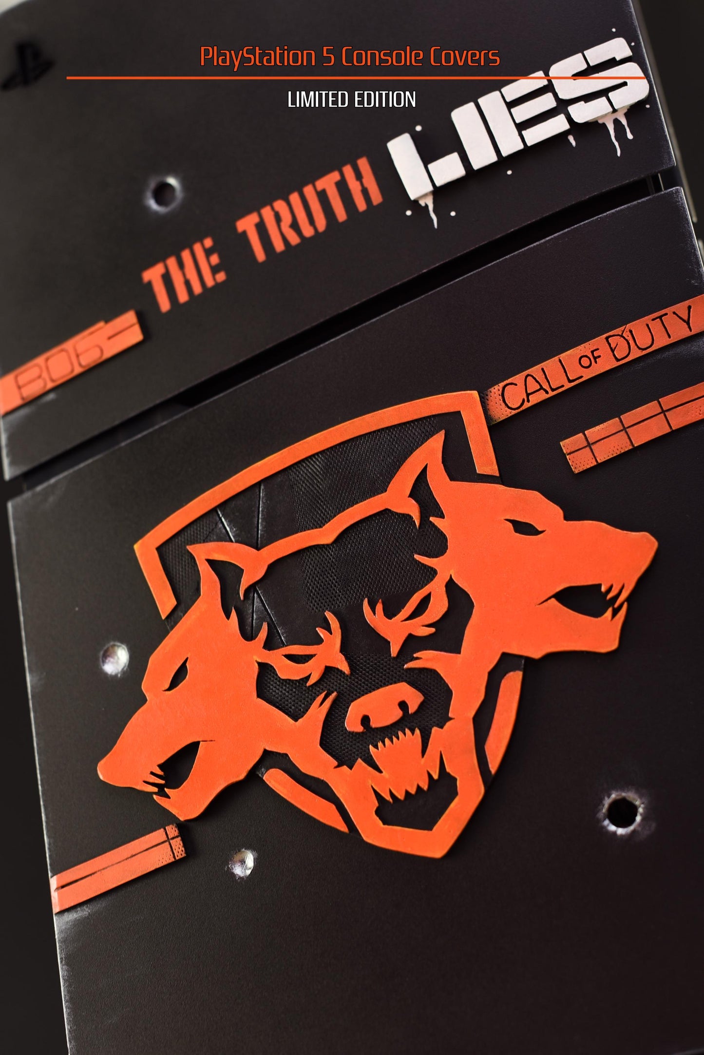 Custom made COD Black Ops 6 style PlayStation 5 Slim Digital console covers