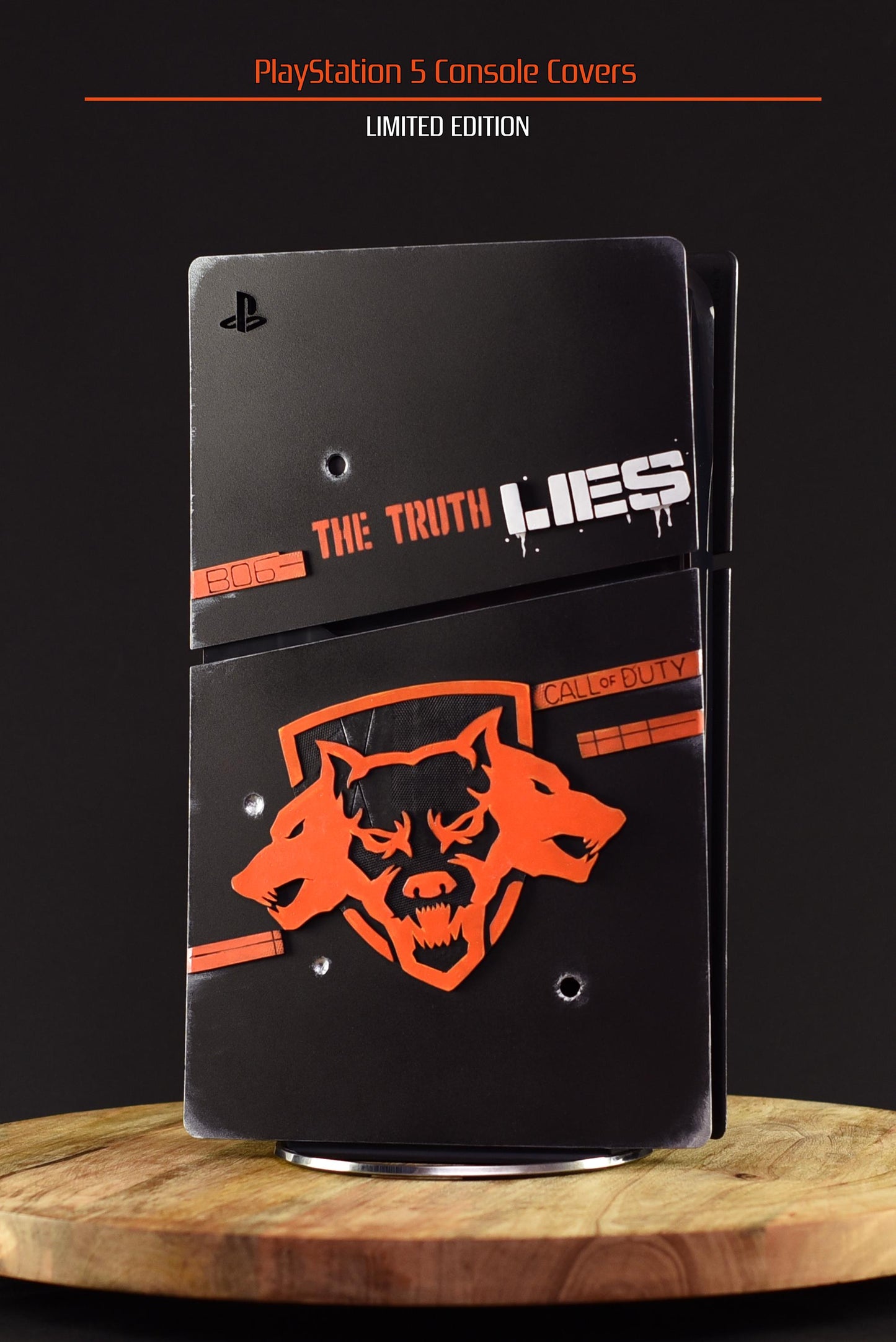 Custom made COD Black Ops 6 style PlayStation 5 Slim Digital console covers