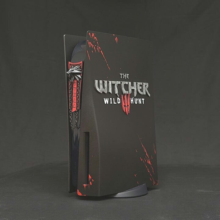 Custom made PS5 Disc version The Witcher 3 PlayStation 5 console covers