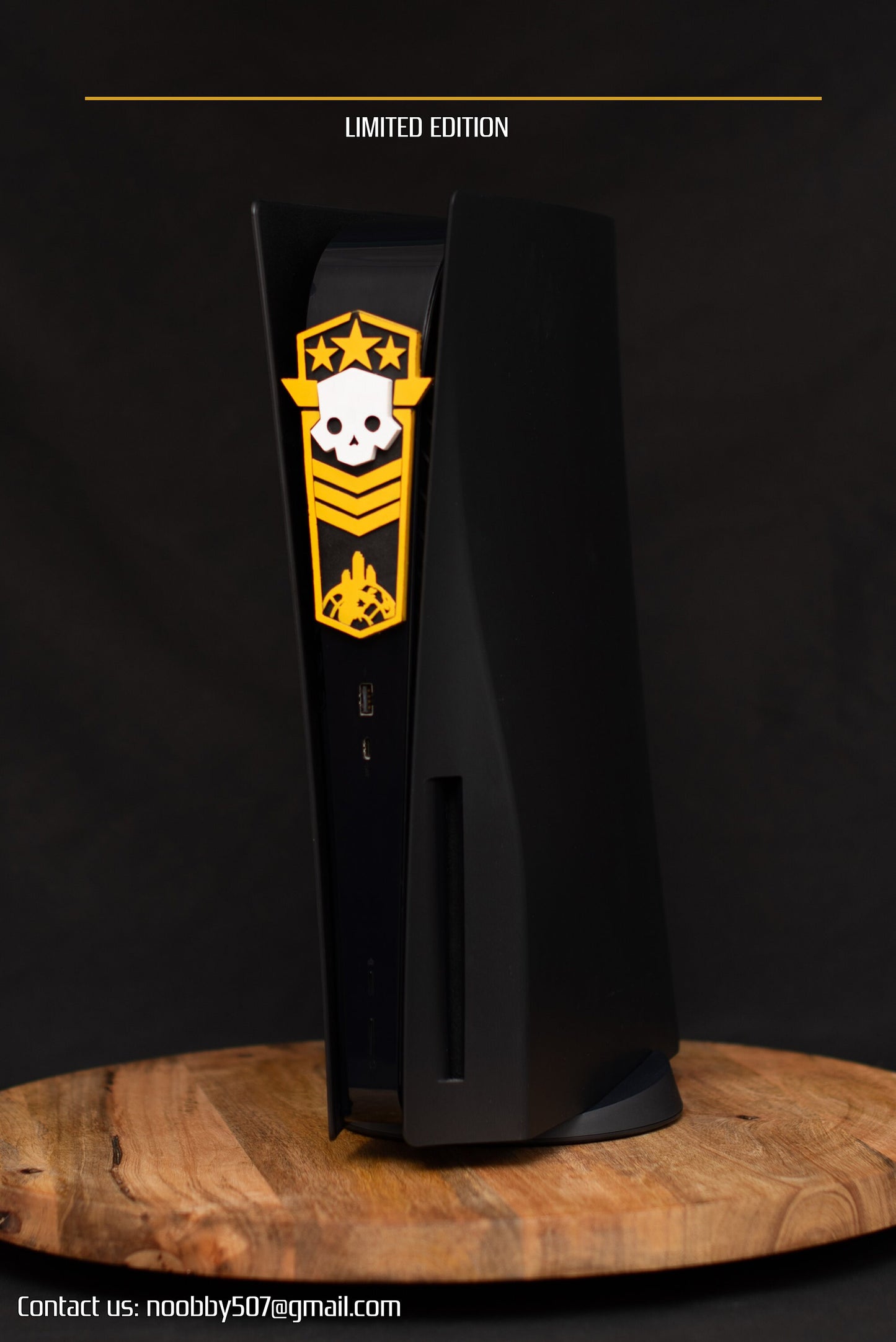 Helldivers 2 style democratic fridge magnet badge logo.