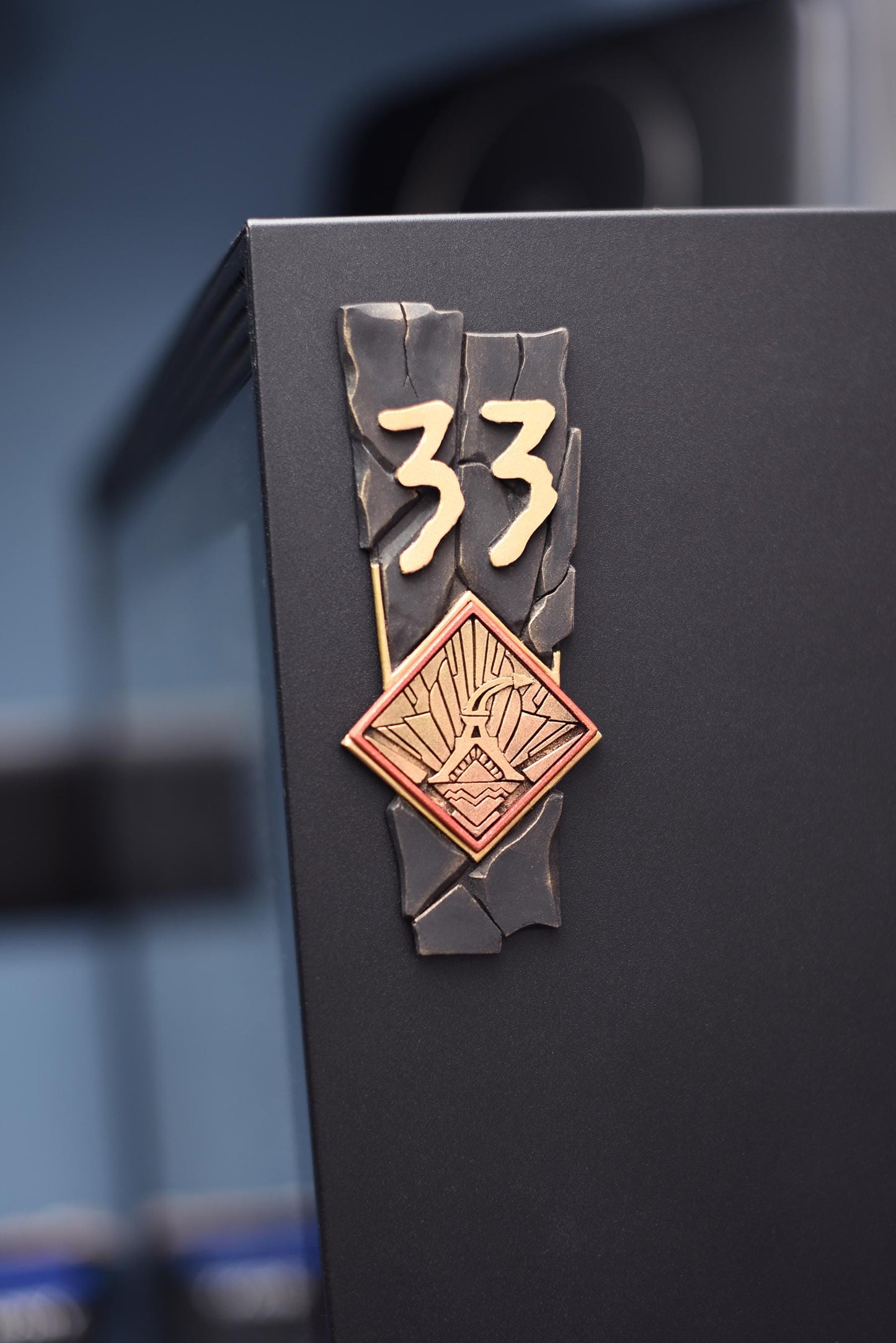 Clair Obscur: Expedition 33 style hand made and painted logo badge/magnet.