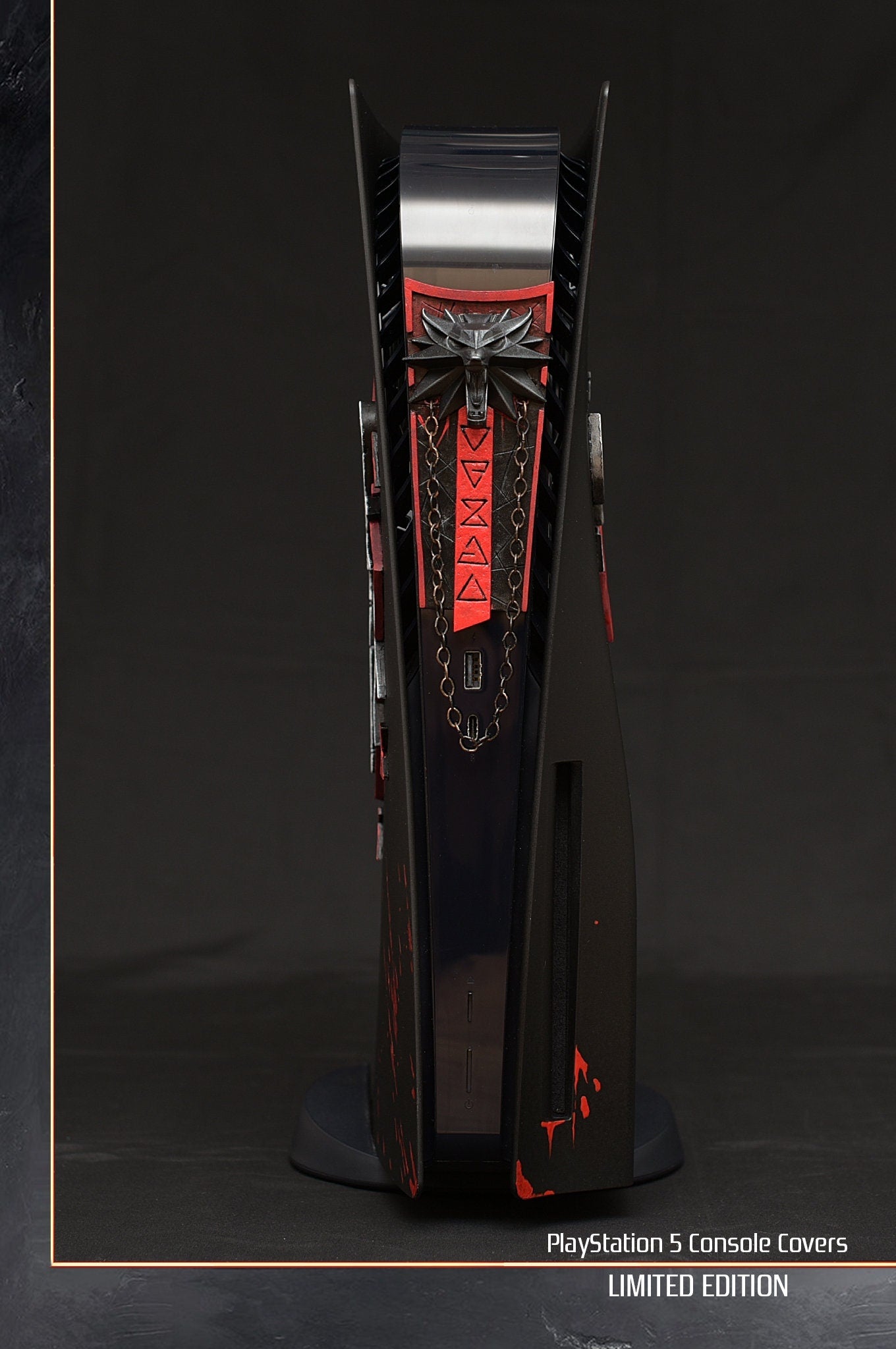 Custom made PS5 Disc version The Witcher 3 PlayStation 5 console covers