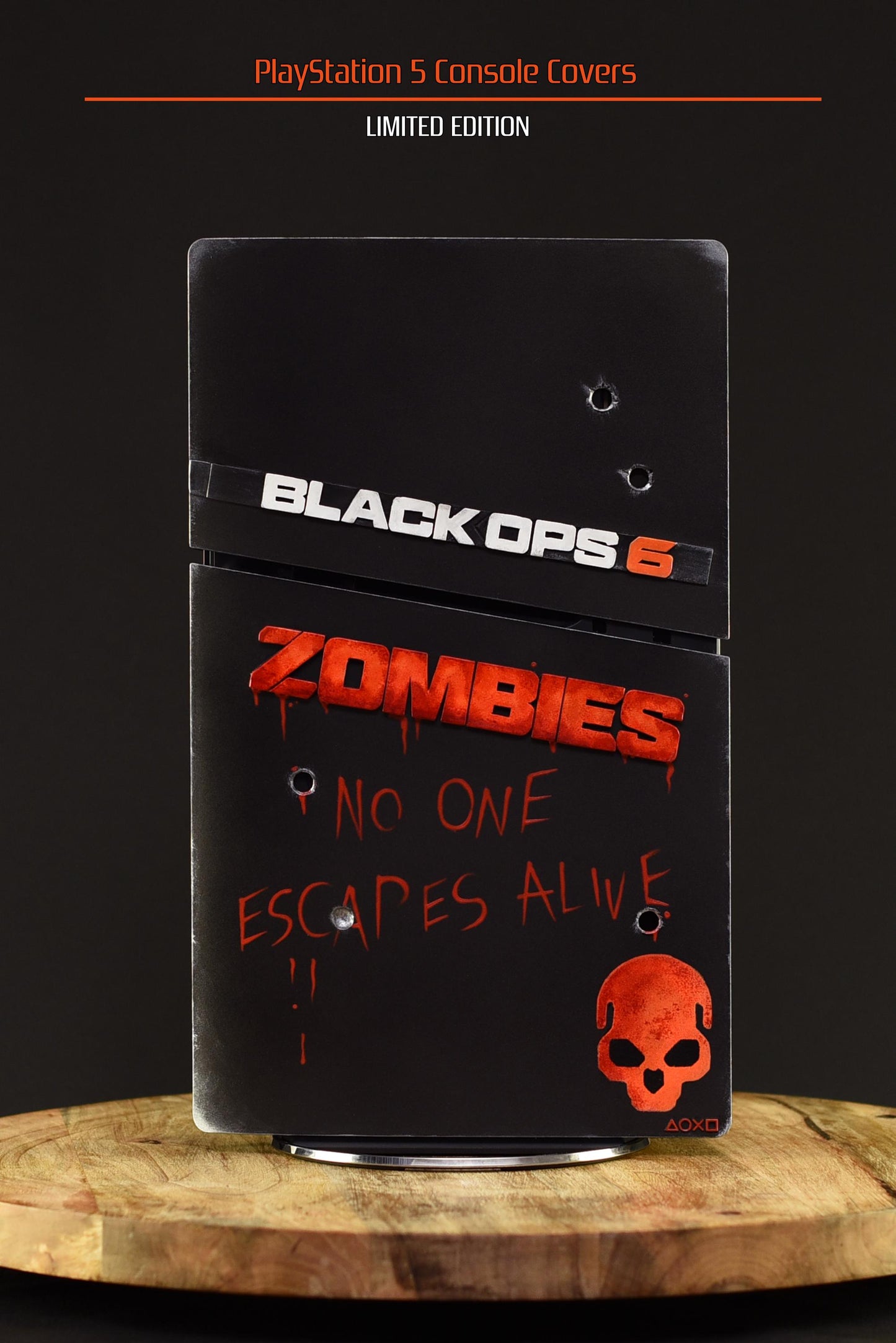 Custom made COD Black Ops 6 style PlayStation 5 Slim Digital console covers