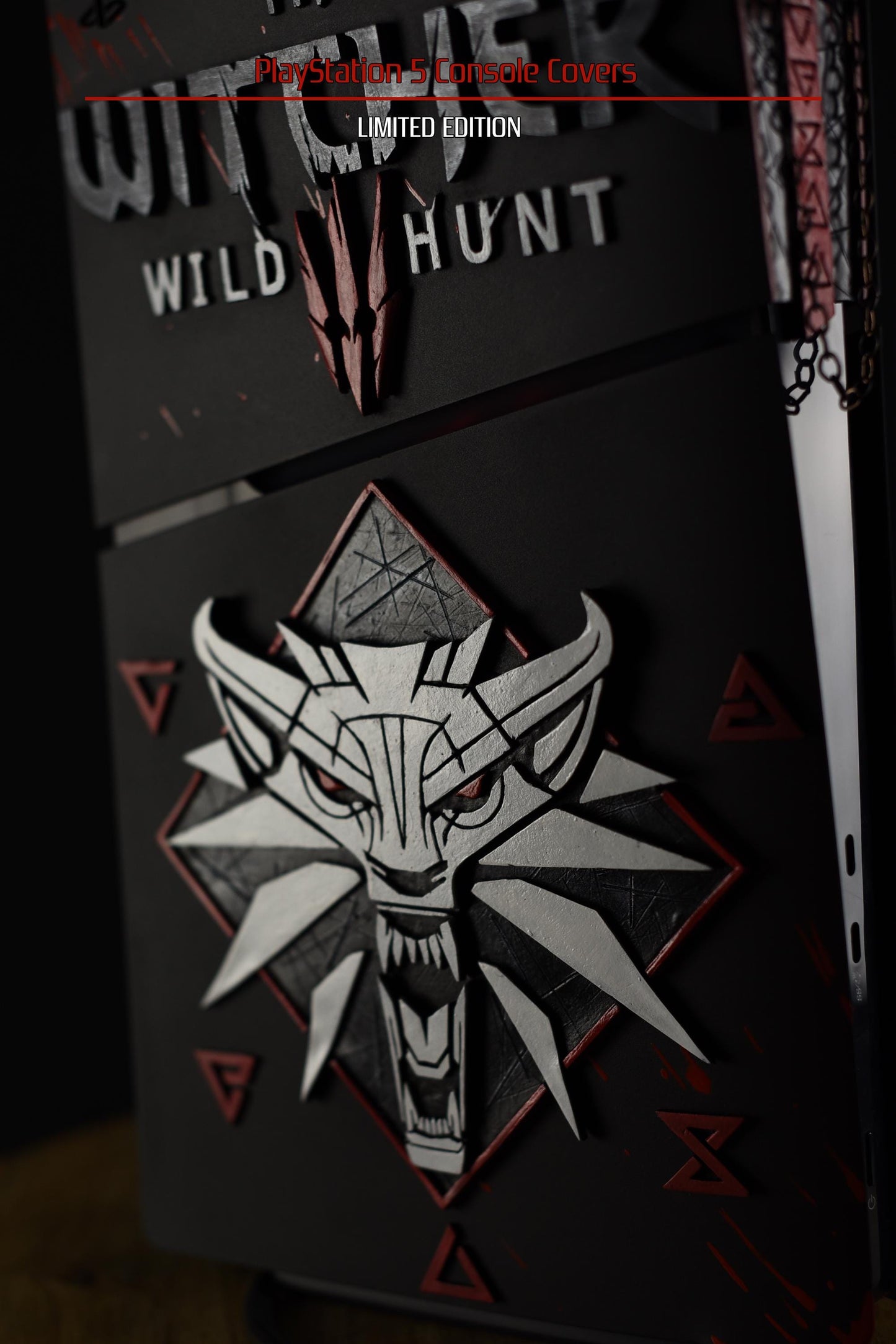 Custom made PS5 SLIM version The Witcher 3 PlayStation 5 console covers